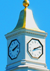 Clock atop Green Hall